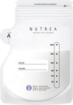 Nutrea – 200 Stuks – Moedermelk Bewaarzakjes met Schenktuit – 220 ml – Borstvoeding Bewaarzakje