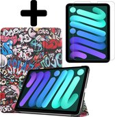 iPad Mini 6 2022 Hoes Cover Book Case Met Screenprotector - Graffity