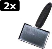 2x TOOLS-2-GROOM UNI SLICKER GROOT