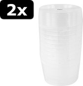 2x EMMER ROND+DEKSEL 870ML 10ST