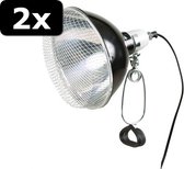 2x REFLECTOR KLEMLAMP 21X21X19CM