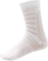Megmeister Ultralight PP Socks Long White - Fietssokken lang Wit Unisex-S