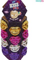 Wom Kiss-pop -  speen lolly's - 24 stuks - Lolly snoep - Meisjes - Dames - Snoep - Snoepgoed - Feest versiering - Themafeest versiering