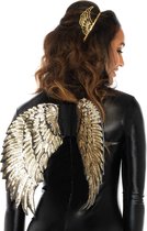 Gold sequin wings
