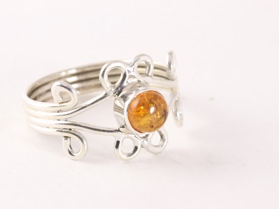 Multi-formaat ringbasis voor ovale cabochons rosé goud verguld 925 zilver verste