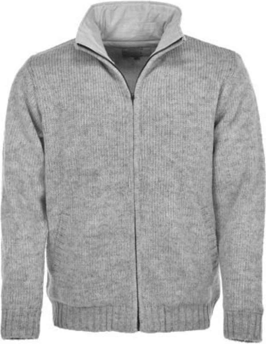 Pure Wool Herenvest MNL-1703 Lichtgrijs - Lichtgrijs - XL