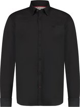 Twinlife Heren Essential - Overhemden - Lichtgewicht - Elastisch - Zwart - XL