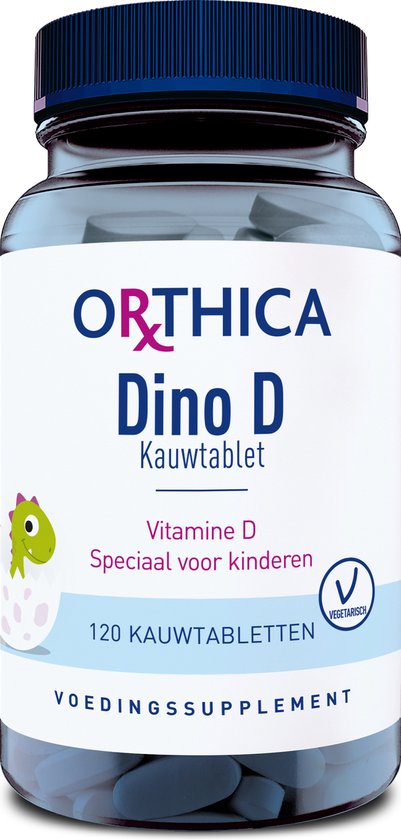 Foto: Orthica dino d kauwtablet vitaminen kinderen 120 kauwtabletten