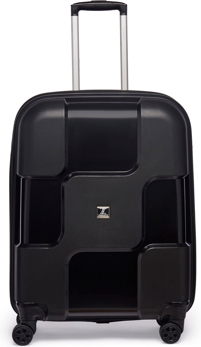 ©TROLLEYZ - Venice No.10 - Reiskoffer - 69cm met TSA slot - Dubbele wielen - 360° spinners - 100% Polypropyleen - Reiskoffer in Piano Black