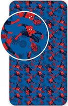 SpiderMan Go Spidey - Hoeslaken - Eenpersoons - 90 x 200 cm - Blauw