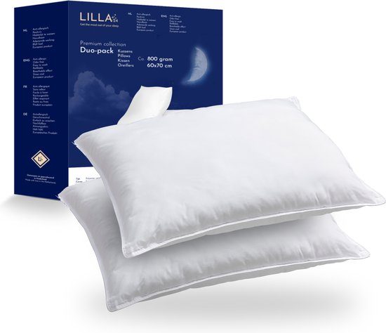 LILLA24 hotelkwaliteit hoofdkussens set 2 stuks – Heerlijk slaapkussen voor...