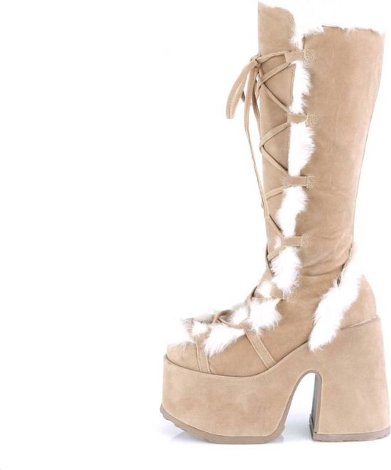 Demonia Platform Bottes femmes -36 Shoes- CAMEL-311 US 6 Marron