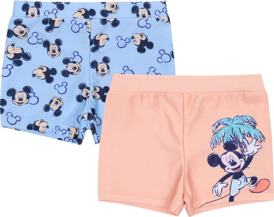 2x Blauw-abrikoos baby boxershort - Mickey Mouse DISNEY