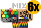 Spuitverf Graffiti Hobby 6 Stuks -Surprise Mix kleur 400ml Kwaliteit Spuitbussen Verschillende Merken en Kleuren