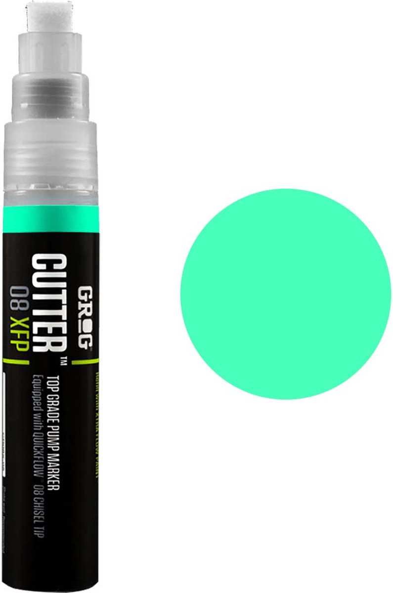 Grog Cutter 08 XFP - Verfstift - Beitelpunt van 8 mm - hooggepigmenteerde verf op alcoholbasis - Miami Green