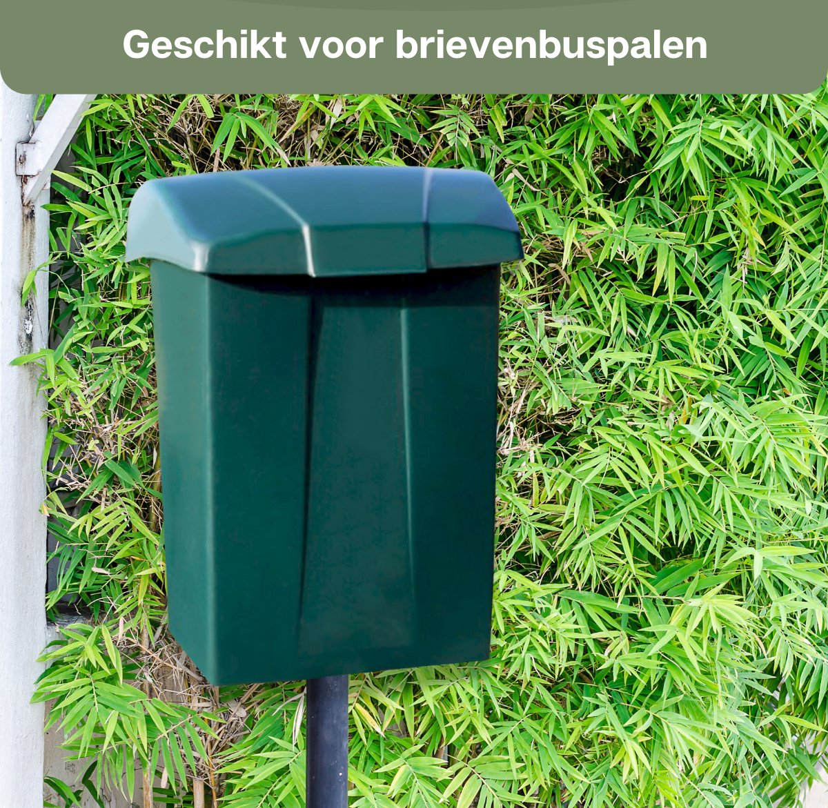 Talen Tools - Brievenbus - Kunststof Groen - Zonder slot tussenklep | bol.com