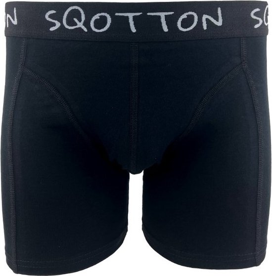 Boxershort - SQOTTON® - Basic - Zwart - Maat XXL