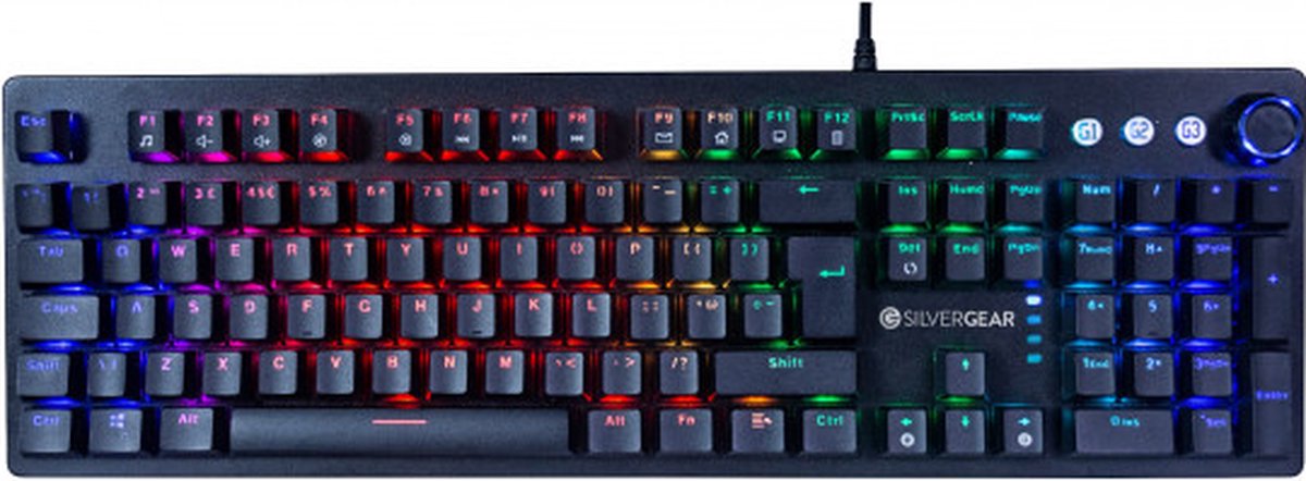 schoner Afsnijden Stereotype Silvergear Mechanisch Toetsenbord – Gaming Mechanical Keyboard - Qwerty -  Outemu Red... | bol.com