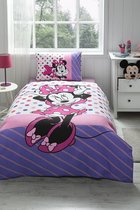 Özdilek Minnie Mouse Trend Single-Person Disney Licensed Elastisch Hoeslaken Kids Piqué-set   160x230 cm