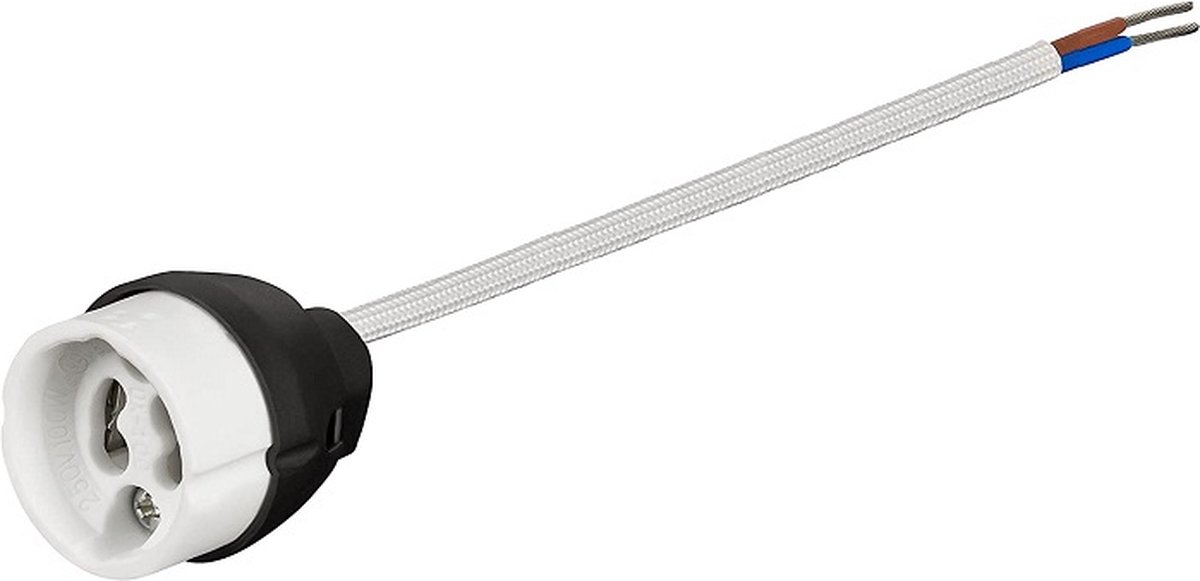 Elektrofix halogeenfitting GU10 | met 10cm aansluitsnoer