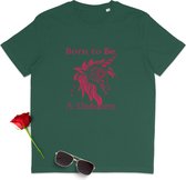 T Shirt Dames - Eenhoorn - Unicorn - Groen - Maat S