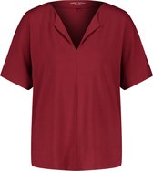 GERRY WEBER Dames Shirt met onafgewerkte hals EcoVero