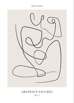 Abstract Figures No1 (50x70cm) - Wallified - Abstract - Poster - Print - Wall-Art - Woondecoratie - Kunst - Posters