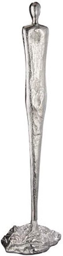 Casablanca modernes Design Decoratief figuur, kunsthars, zilver, hoogte 20 cm