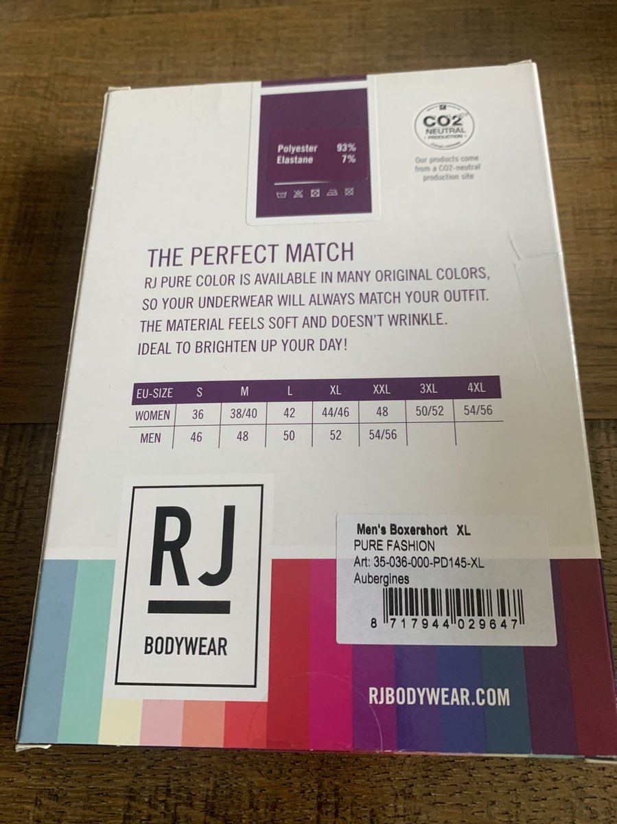 Rj Bodywear Heren Boxershort Aubergines Microfiber Maat Xl