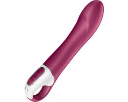 Satisfyer, Bluetooth G-spot vibrator, hotspot, 21,5 cm, met app, met warmtefunctie, gemaakt van siliconen