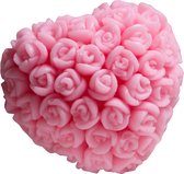 Happy Soaps Pink Hearts in Roses natuurlijke glycerine zeep Cherry 40g