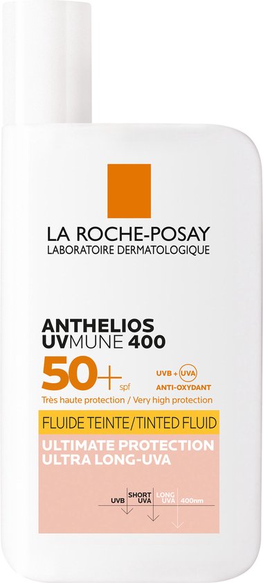 La Roche-Posay Anthelios UVMune 400 - Zonnebrand Fluide SPF50+ Getint -...