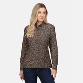 Het Regatta Marilee shirt - outdoorshirt - dames - katoen - lichtgewicht - Donkergroen
