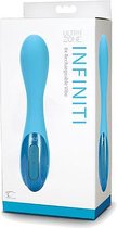 UltraZone Infinity 6x Rechargeable Vibe - Blue - Silicone Vibrators blue