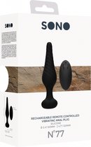No. 77 - Remote Controlled Vibrating Anal Plug - Back - Anal Vibrators black
