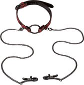 Scandal® Open Mouth Gag with Clamps - Gags multi-colored