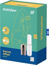 Secret Affair Vibrator - Gold/White - Bullets & Mini Vibrators white/bronze