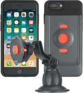 Tigra FitClic Neo Zuignap Telefoonhouder Auto met Hoesje voor Apple iPhone 7 Plus - Zwart