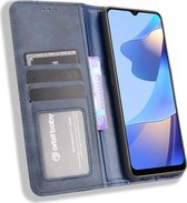 OPPO A54s Hoesje - Mobigear - Sensation Serie - Kunstlederen Bookcase - Blauw - Hoesje Geschikt Voor OPPO A54s