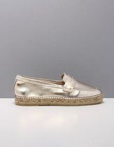 Fred de la Bretoniere 152010218 espadrilles dames goud/zilver  8500 gold leer 39