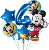 Disney Mickey  Mouse Party Ballonnen 32 Inch Nummer Opblaasbare Folie Ballon , Nummer 4