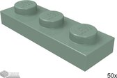 LEGO Plaat 1x3, 3623 Zandgroen 50 stuks
