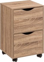 vidaXL Nachtkastje 50x36x60 cm bewerkt hout sonoma eikenkleurig, nacht