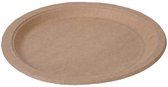 10x Gerecyclede papieren bordjes 23 cm - Biologisch afbreekbaar - wegwerp borden