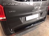 Bumperbeschermer Mercedes Vito, V-klasse (W447) 2014- RVS profiel (zwart hoogglans)