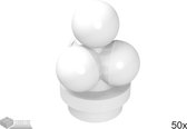 LEGO IJsbolletjes 6254 White 50 stuks