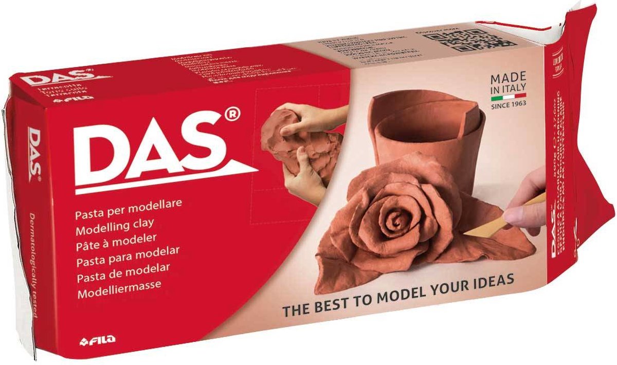 Das Klei Terracotta - Zelfhardende klei van 1 kg voor boetseren — afbeelding 7