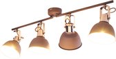 Moderne Plafondlamp -Grijze Lampenkap - Zuinige Muurlamp - Grijze Plafondlamp - Moderne Woonkamer Lamp - Eetkamer Plafondlamp