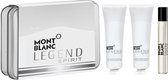 Mont Blanc Legend Spirit Giftset - 7,5 ml eau de toilette spray + 30 ml showergel + 30 ml aftershave balm - cadeauset voor heren