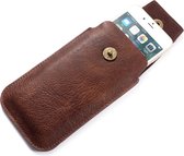 Bruin insteek hoesje riem Motorola Moto G31 / G41